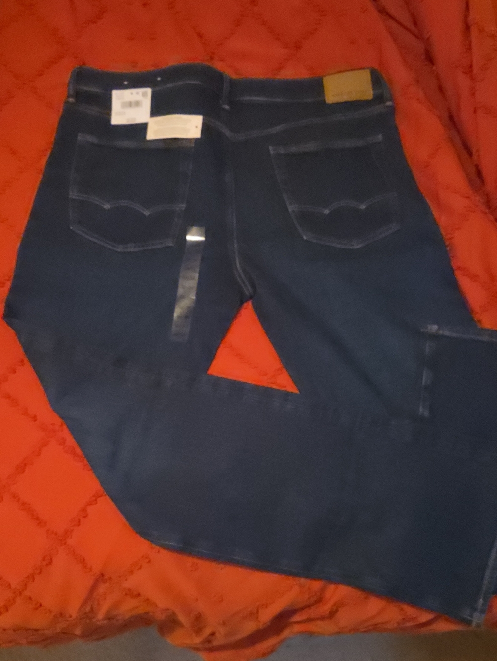 American Eagle Outfitters Men's Dark Blue Bootcut Jeans